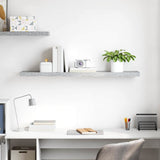 326606 Floating Wall Shelf Concrete Grey 120x23,5x3,8 cm MDF