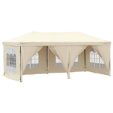 Folding Party Tent with Sidewalls Cream 3x6 m 93543