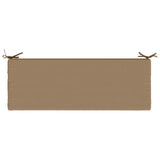 2-Piece Bench Cushions SOEST 2 pcs 100% Polyester Taupe 949713