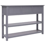 Sideboard Grey 108x30x76 cm Solid Wood Paulownia 338546