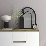 Mirror Black 60x45 cm Iron for Indoor Use 3093516