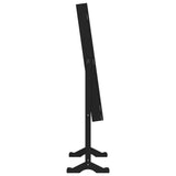 Mirror Jewellery Cabinet with LED Lights Free Standing Black 353263