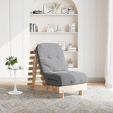 Futon Sofa Bed with Mattress 60x206x11 cm Solid Wood Pine 846746