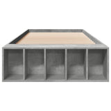 Bed Frame without Mattress Concrete Grey 75x190 cm Small Single 3280625