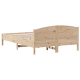 Bed Frame without Mattress 120x200 cm Solid Wood Pine 842598