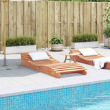 Sun Lounger Wax Brown 205x80x31.5 cm Solid Wood Pine 844653