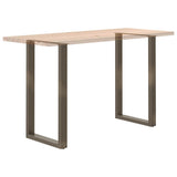 Bar Table Legs U-Shaped 2 pcs Natural Steel 60x cm Steel 4013239