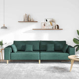 Fabric Sofa with Cushion Dark Green 208 cm Fabric 3335147