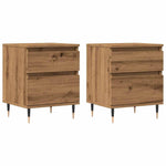 ZNTS Bedside Cabinets 2 pcs Artisan Oak 40x35x50 cm Engineered Wood 857399