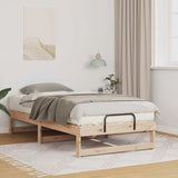 Bed Frame Brown 90 x 200 cm Solid Pine Wood 873145