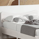Headboard White 120 cm Solid Wood Pine 844786