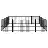 Outdoor Dog Kennel Steel 18.82 m 3124627