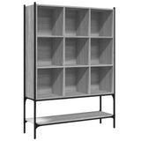 Bookcase Grey Sonoma 102x30x141.5 cm Engineered Wood 3214332