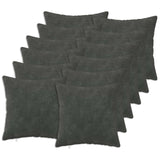 Cushion Cover 12 pcs HEERLEN Anthracite 45 x 45 cm 910470