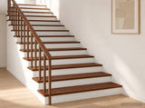 Stair Tread 8 pcs 70 x 30 x 2 cm Dark Brown Solid Oak Wood 3449387