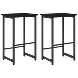 Bar Stool 2 pcs Black Oak 40 x 32 x 64 cm Engineered Wood 8006182