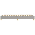 Box Spring Bed Frame Light Grey 90x200 cm Fabric 3120582