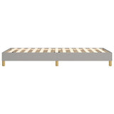 Box Spring Bed Frame Light Grey 90x200 cm Fabric 3120582