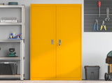 Storage Cabinet Mustard Yellow 90 x 40 x 180 cm Steel 3406169
