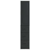 Cabinet Set 2 pcs Black 33 x 34.5 x 87 cm Engineered Wood 3416971