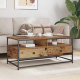 Coffee Table Old Wood 100 x 51 x 45 cm Engineered Wood 882764