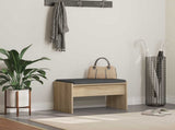 Hall Bench with Cushion Sonoma Oak 63 x 38 x 40 cm 891546