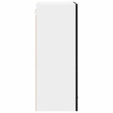 Hanging Cabinet with Door Black Oak and White 50 x 31 x 80 cm 884267