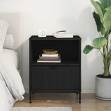 Bedside Cabinet Black 49 x 36 x 61 cm Engineered wood 883476