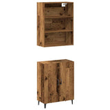 Sideboard with Wall Cabinet Old Wood Engineered Wood 3329223