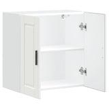 Kitchen Wall Cabinet Porto White Engineered Wood 854057
