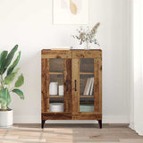 Sideboard Old Wood 69.5 x 34 x 90 cm Engineered Wood and Iron 880824