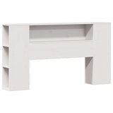 Bookcase Bed without Mattress White 160x200cm Solid Wood Pine 3322442
