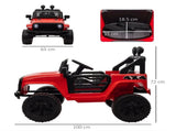 Kids Electric Ride On Car 12V Off Road Toy with Parental Remote Control 2 Motors Horn Lights T3398P348266