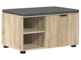 Hall Bench with Cushion with Shelf Sonoma Oak 60 x 38 x 46 cm 891498