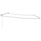 Manual Retractable Awning Frame White 4 x 2 m Aluminium 42024178