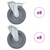 16 pcs Bolt Hole Swivel Casters 125 mm 277898