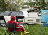 16L Portable Car Fridge, -20&degC to 10&degC Adjustable Temperature - Khaki/Grey T3398P349489
