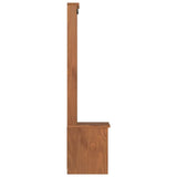 ZNTS Hall Tree SANDENS 45x40x159.5 cm Solid Wood Pine 4010478