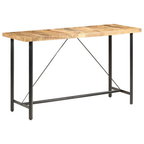 Bar Table 180x70x107 cm Rough Mango Wood 286613