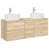 Bathroom Furniture Set 3 pcs Sonoma Oak 49.5 x 44.5 x 65 cm 3405885