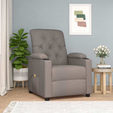 Massage Chair Taupe Fabric 339120