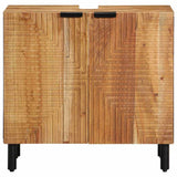 Bathroom Sink Cabinet Brown 62 x 33 x 58 cm Solid Mango Wood 4017775