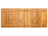 Bath Mat Plain Brown 100 x 55 cm Solid Acacia Wood 42025265