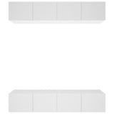 TV Cabinets 4 pcs White 80x30x30 cm Engineered Wood 3114182