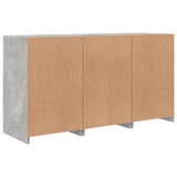 Sideboard with LED Lights Concrete Grey 123x37x67 cm 3209061