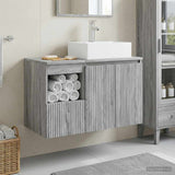 Bathroom Furniture Set 2 pcs Grey Sonoma Engineered Wood 3404060