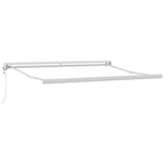 Retractable Awning Manual Light grey 300 x 250 cm Fabric, Metal 3330100