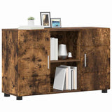Sideboard with Shelf FLORIN Smoked Oak 88.5 x 30.5 x 55.5 cm 880296