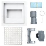 Dot Shower Drain Silver 20 x 20 cm Stainless Steel 304 42015935
