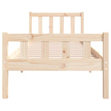 Bed Frame without Mattress Solid Wood Single 810644